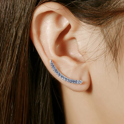 Crescia Moissanite Ear Cuffs