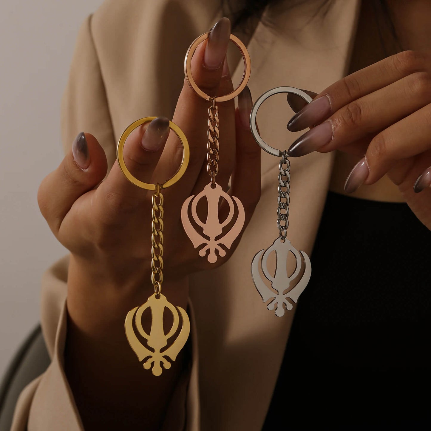 Khanda Sikh Keychain