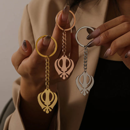 Porte-clés Khanda Sikh