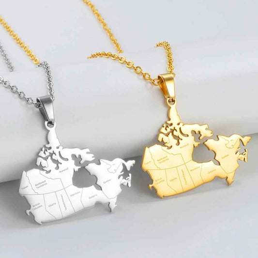 Proudly Canadian Pendant Necklace - RIYOVA Jewelry