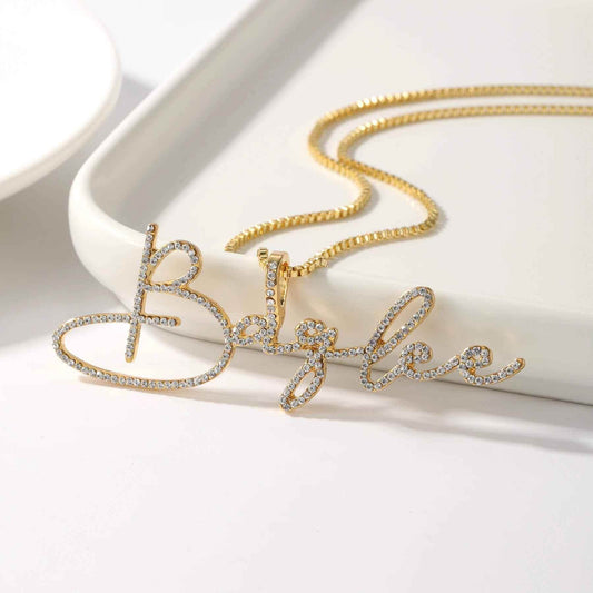 Rhea Radiance Custom Name Necklace - RIYOVA Jewelry
