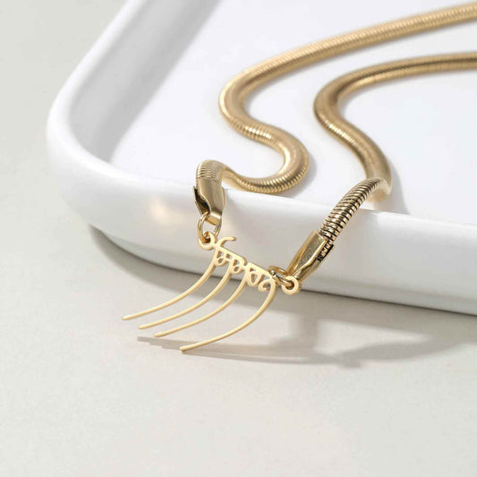 The Royal Punjabi Name Necklace - RIYOVA Jewelry