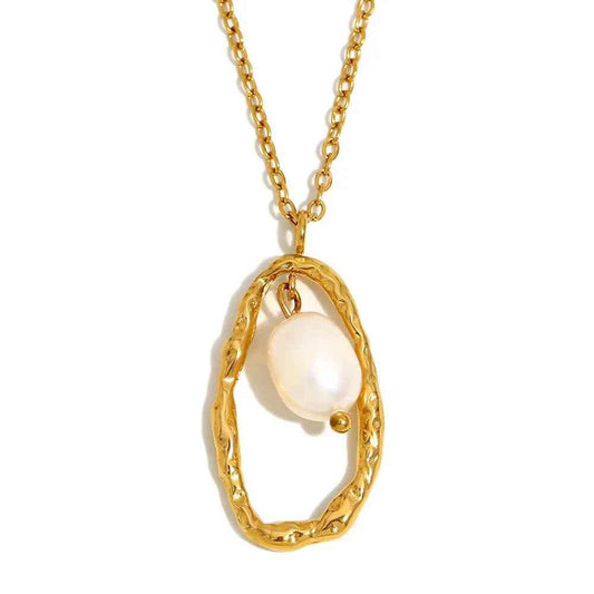 Baroque Pearl Necklace - RIYOVA Jewelry