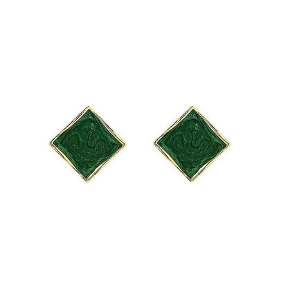 Vintage Malachite Earrings