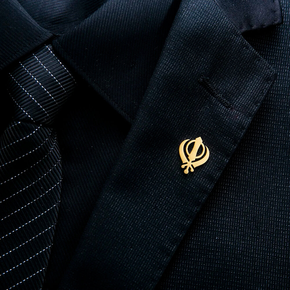 Courage Khanda Suit Brooch