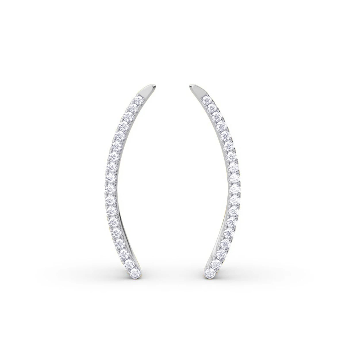 Crescia Moissanite Ear Cuffs