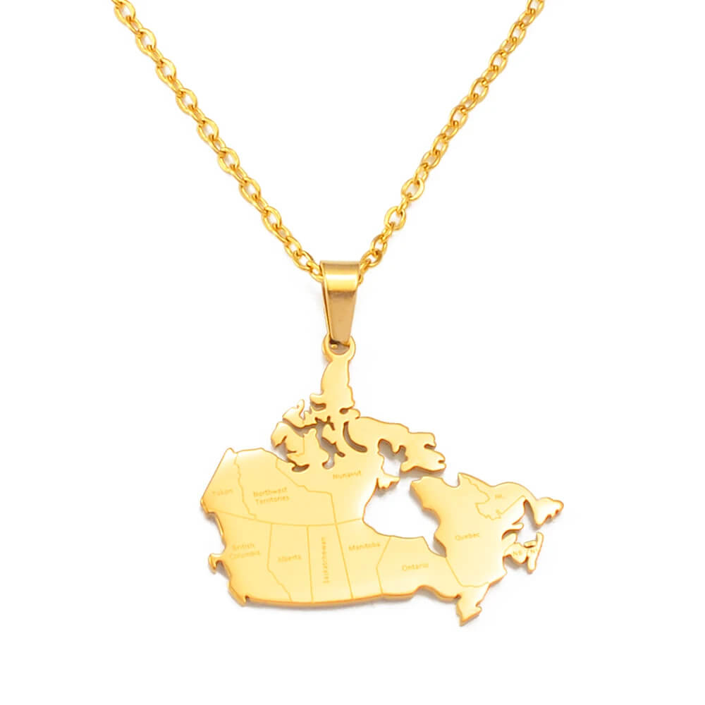 Collier avec pendentif fièrement canadien