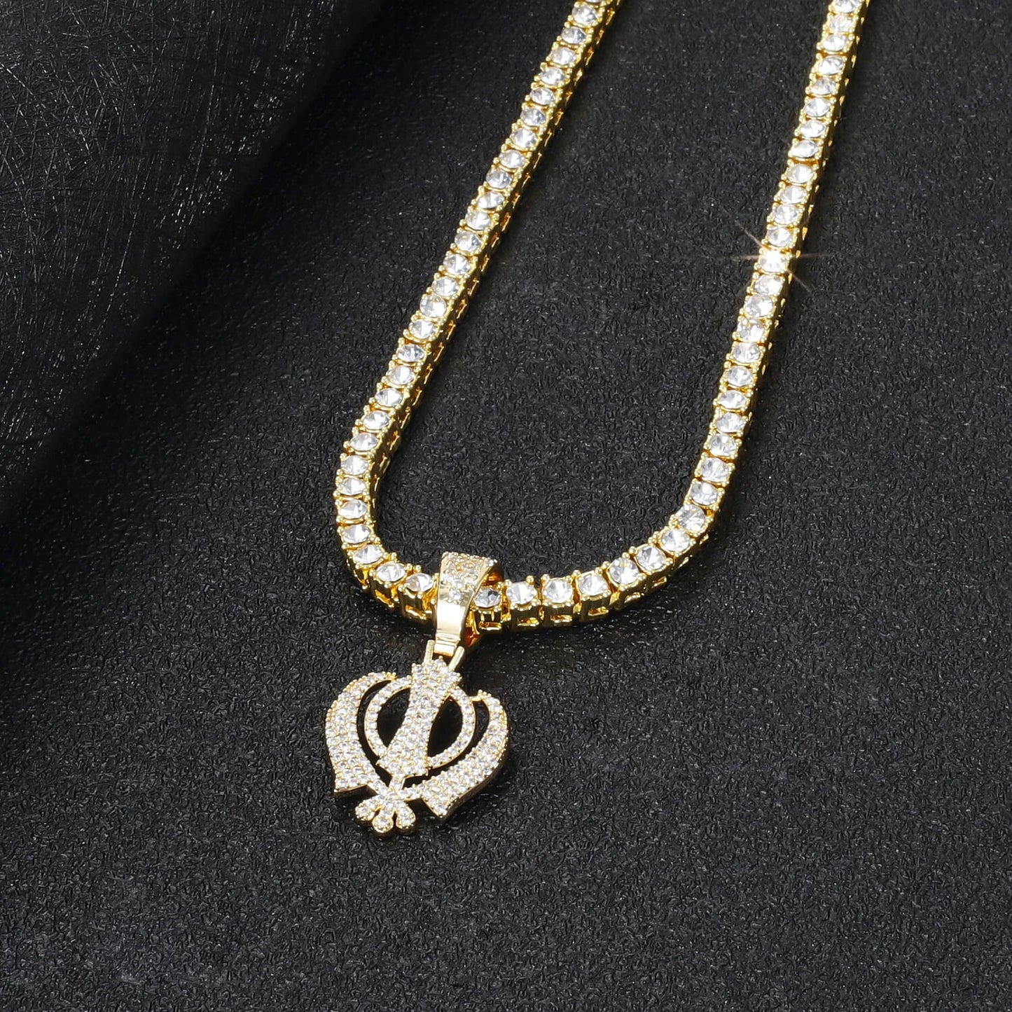 Radiance Khanda Zirconia Necklace