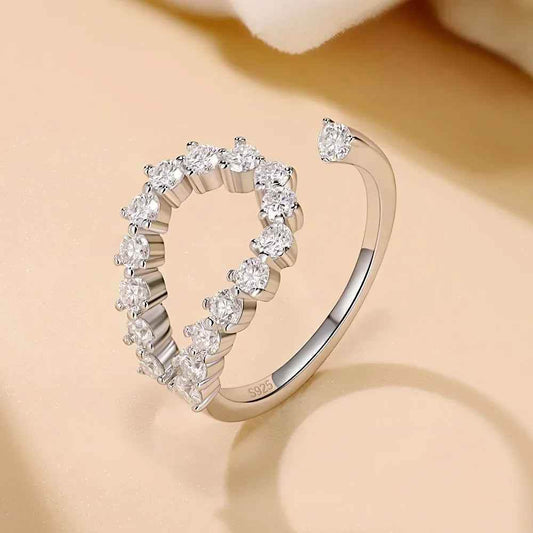 Halo Moissanite Ring - RIYOVA Jewelry