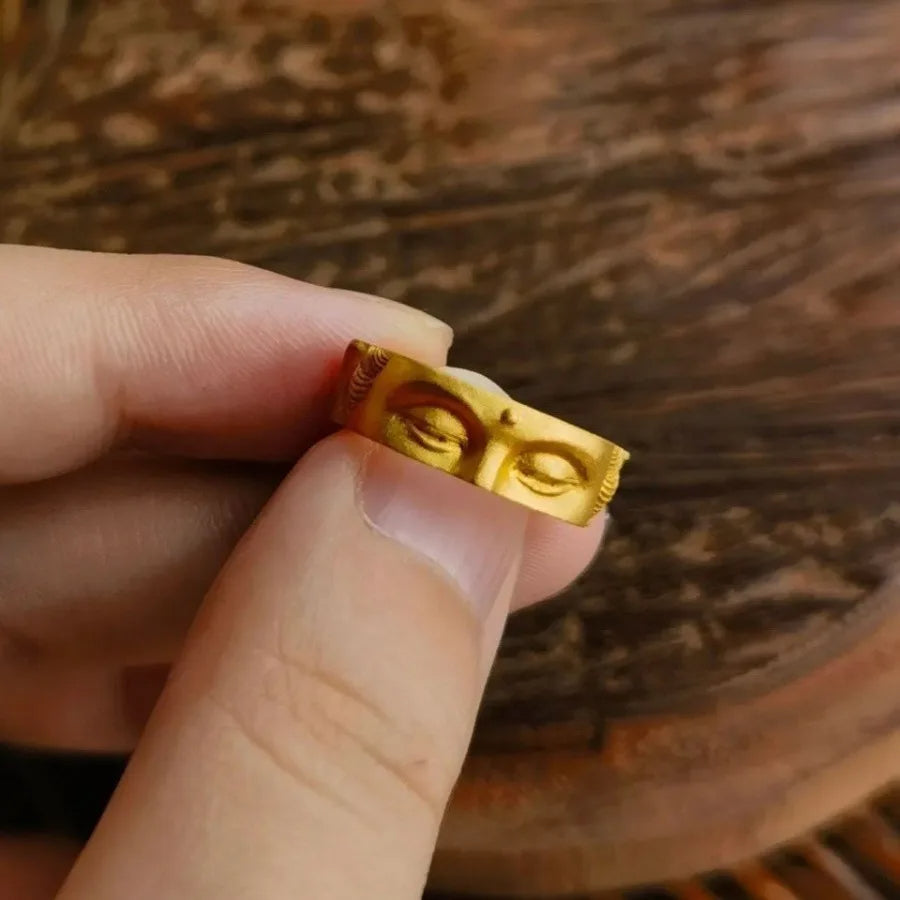 Buddha Serenity Face Ring