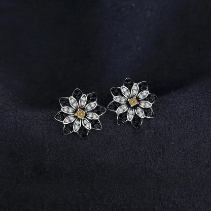 Smoky Blossom Earrings