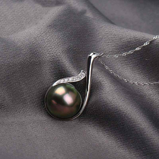 Oceana Black Pearl Necklace - RIYOVA Jewelry
