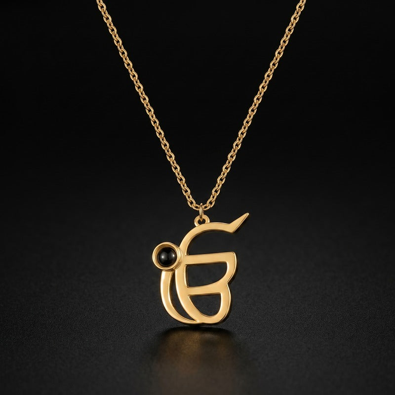 3D Ek Onkar Punjabi Projection Necklace RIYOVA