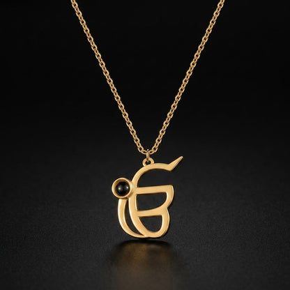 3D Ek Onkar Punjabi Projection Necklace RIYOVA
