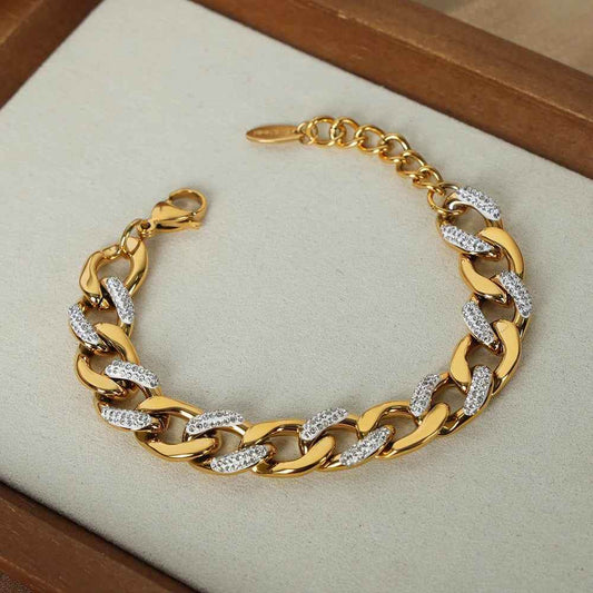 Anica Cuban Chain Bracelet - RIYOVA Jewelry