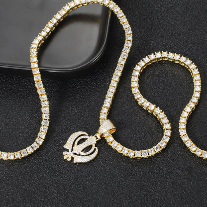 Radiance Khanda Zirconia Necklace