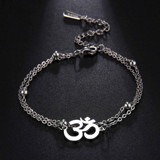 Infinity Radiance Om Bracelet - RIYOVA Jewelry
