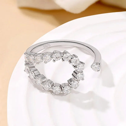 Halo Moissanite Ring