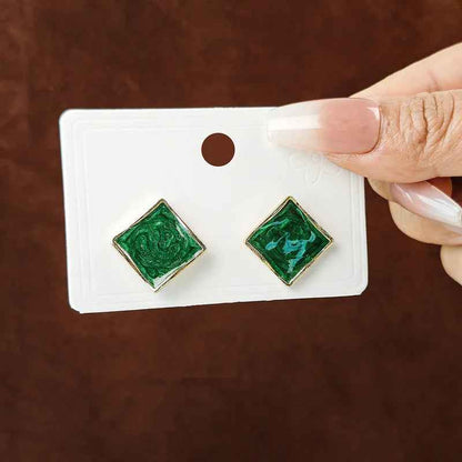Vintage Malachite Earrings