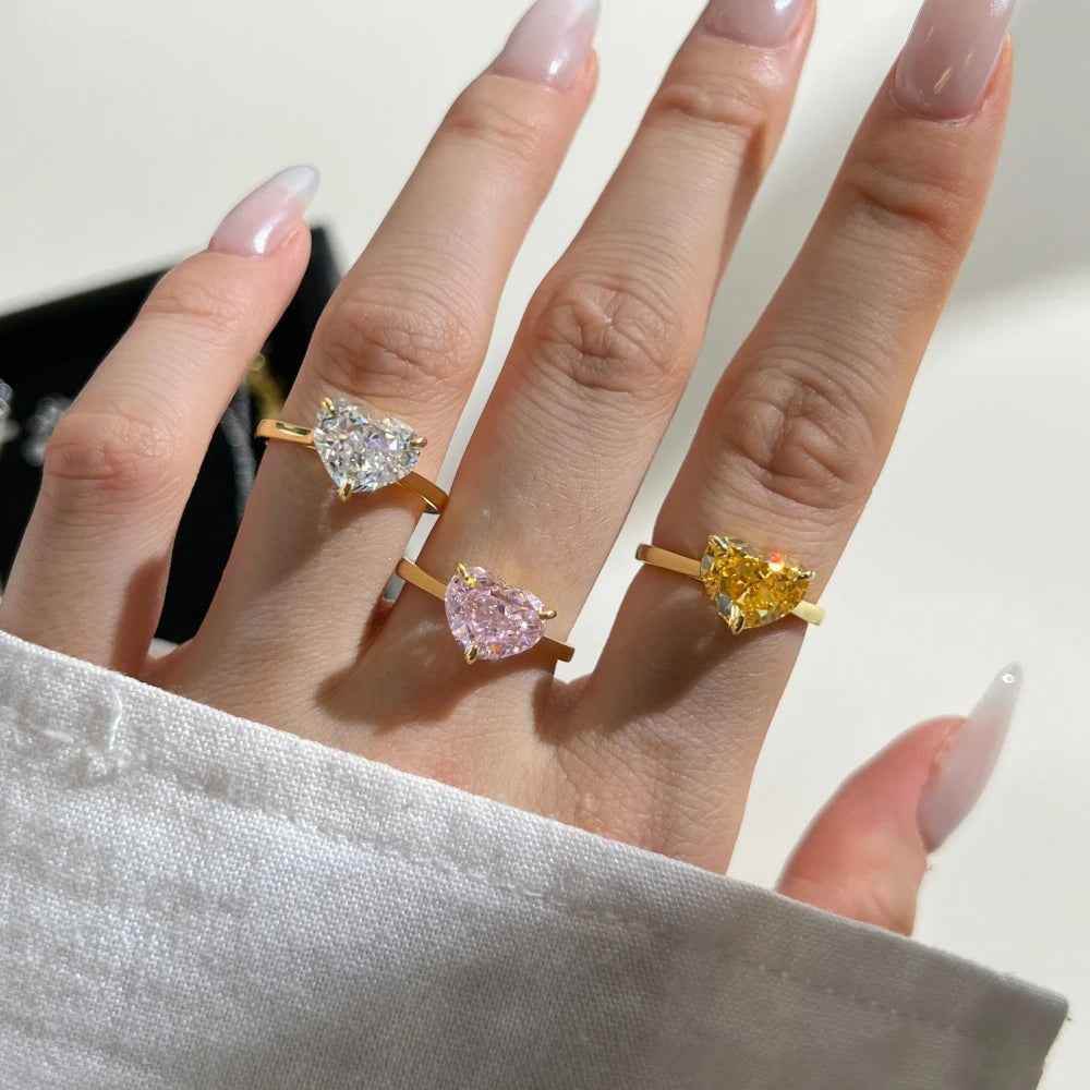 【話題:水中OK:色あせなし】AVARIA☆Verity Heart Ring 指輪 ハートカボションオニキスリング K10（リング）｜Lilas（リラ