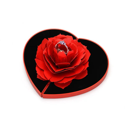 RIYOVA Rose Flower Ring Box