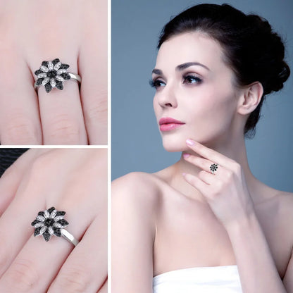 Smoky Blossom Ring