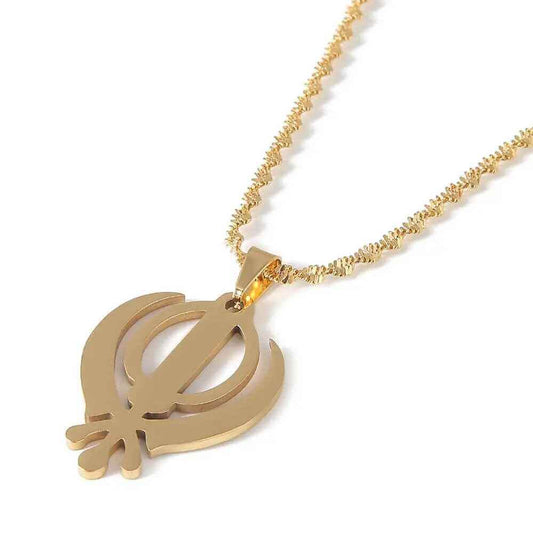 Khanda Sikh Necklace - RIYOVA Jewelry