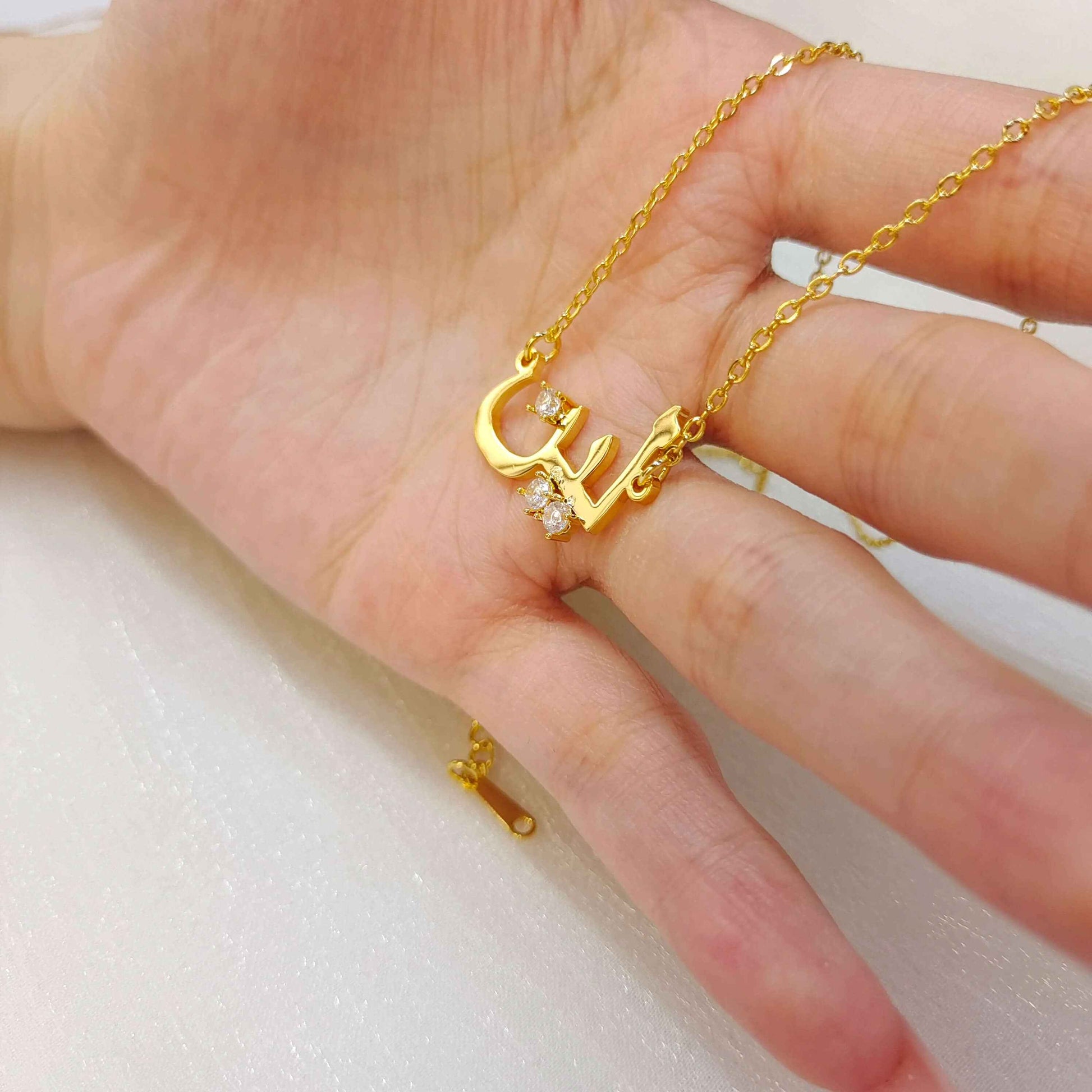 Custom Arabic Zirconia Necklace