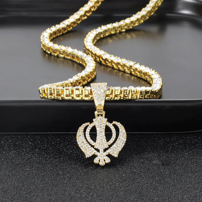 Radiance Khanda Zirconia Necklace