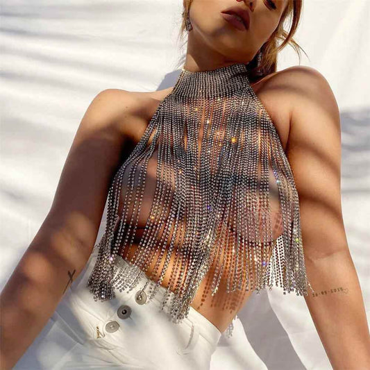 Isabel Chest Chain - RIYOVA Jewelry