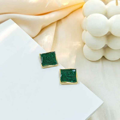 Vintage Malachite Earrings