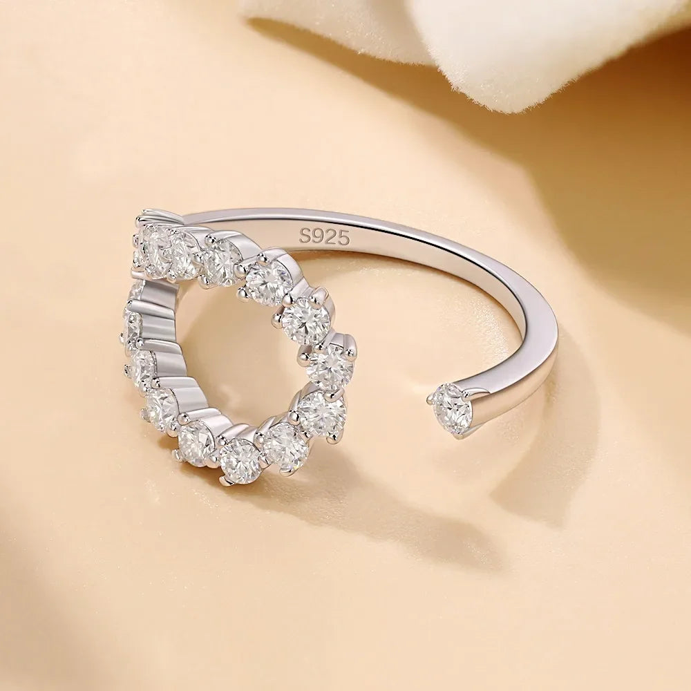 Halo Moissanite Ring