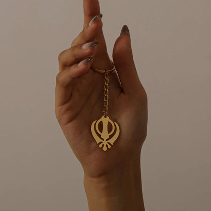 Porte-clés Khanda Sikh