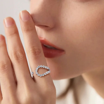 Halo Moissanite Ring