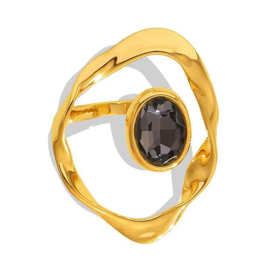 Twist Harmony Open Ring - RIYOVA Jewelry