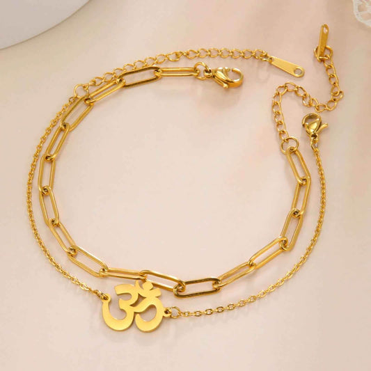 Pure Aura Om Bracelet - RIYOVA Jewelry