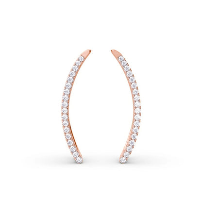 Crescia Moissanite Ear Cuffs