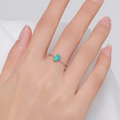 Iris Opal Chain Ring