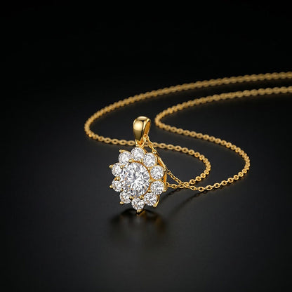 Clover Moissanite Necklace RIYOVA