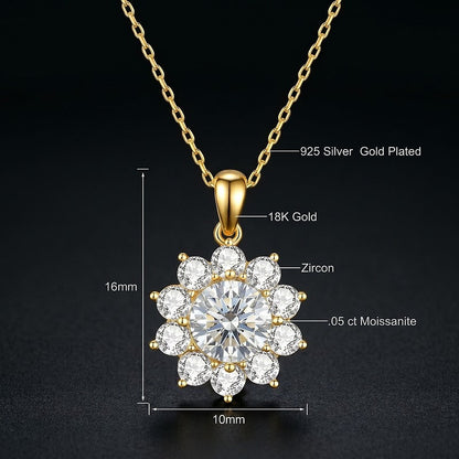 Clover Moissanite Necklace RIYOVA