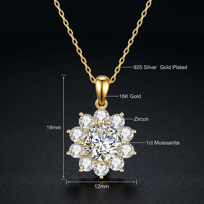 Clover Moissanite Necklace RIYOVA