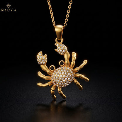 Crab Necklace RIYOVA