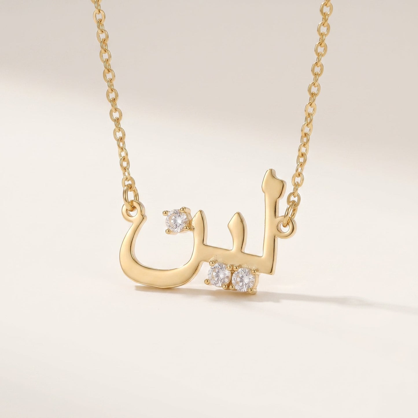 Custom Arabic Zirconia Necklace RIYOVA