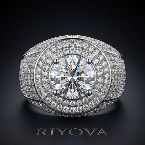Dome Engagement Ring for Men RIYOVA