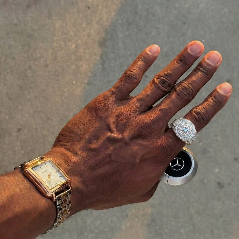 Dome Engagement Ring for Men