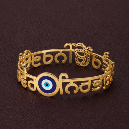 Ik Onkar Evil Eye Bangle Bracelet RIYOVA