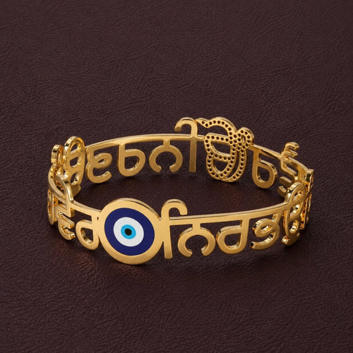 Ik Onkar Evil Eye Bangle Bracelet RIYOVA