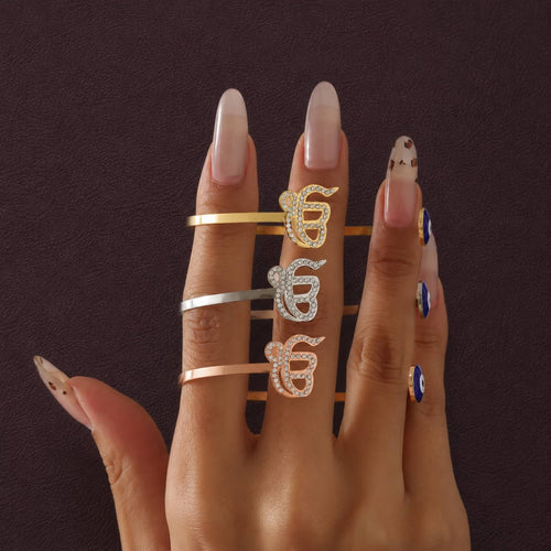 Ik Onkar Evil Eye Cuff Sikh Bracelet RIYOVA