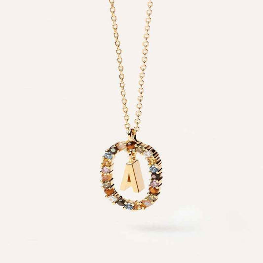 Aria Initial Necklace - RIYOVA Jewelry