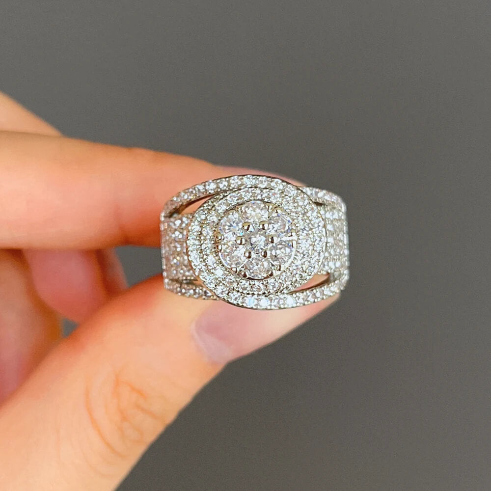 Lovina Iced Out Band Ring